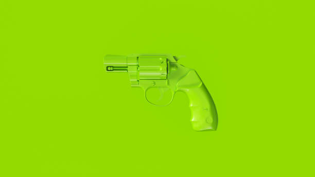 istock Green Snub Nosed Pistol 1085277260