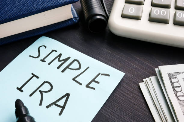 istock Simple ira. Calculator, money and note pad on a table. 1085283970