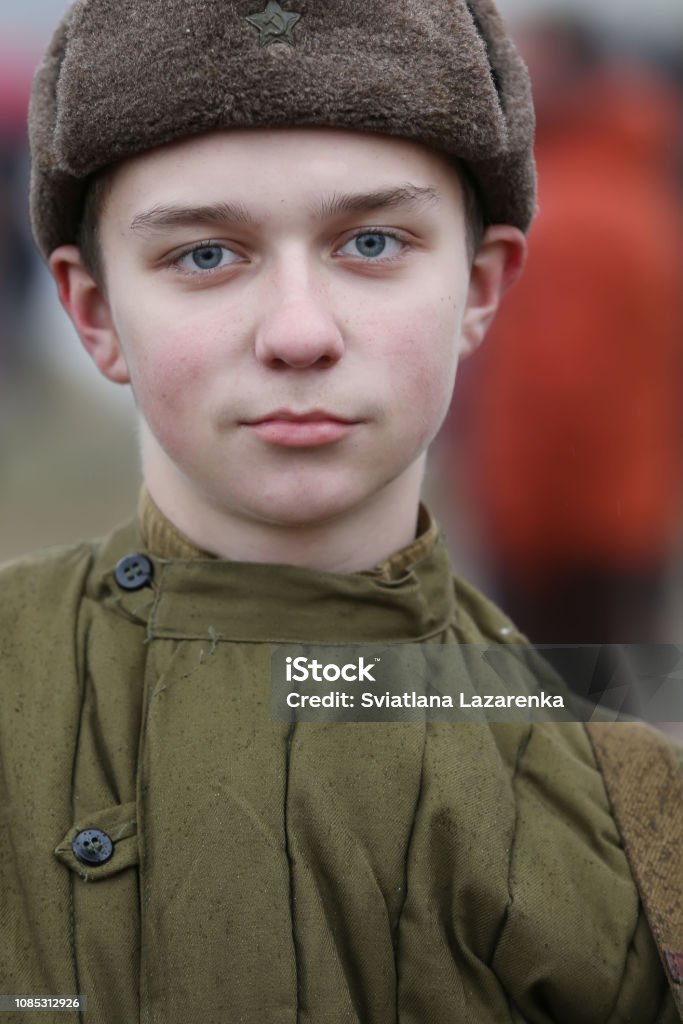 Russian Boy In The Form Of A Soldier Of The Second World Warchildren Of The  Second World War Stock Photo - Download Image Now - iStock