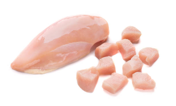 istock Raw chicken fillet pieces isolated 1085313238