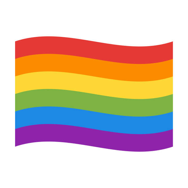 Rainbow flag Vector illustration of the rainbow flag pride flag stock illustrations