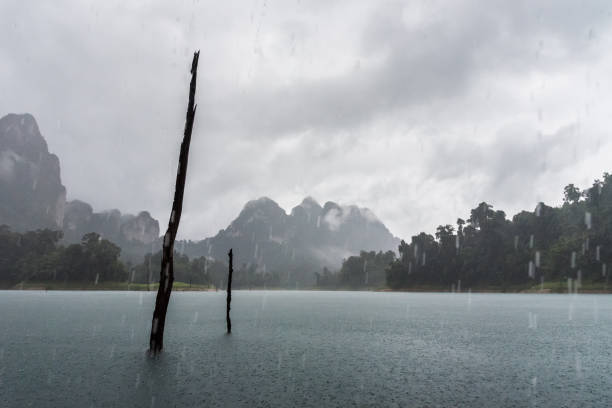 istock Beautiful view of a lake beside a mountainside 1085331064