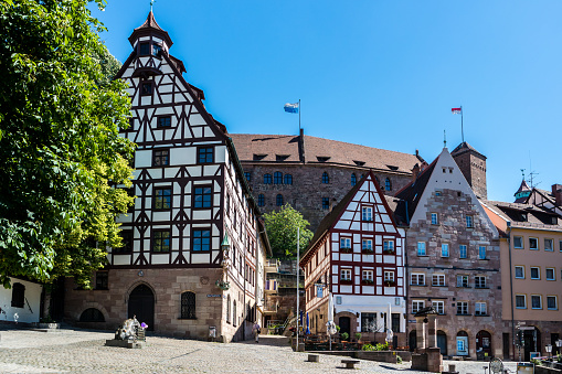 town square in historic center of Wetzlar, Hessen-Germany