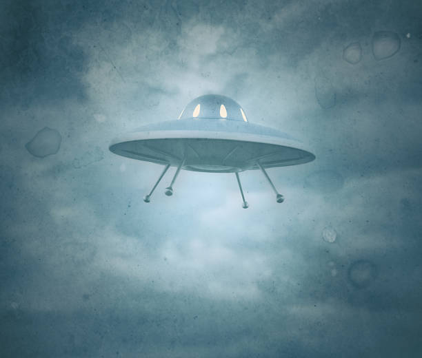 istock Unidentified Flying Object UFO Old Style Photo 1085335856