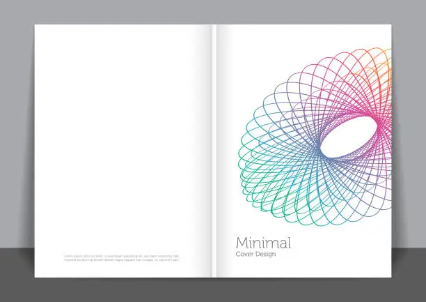 Vector illustration of Minimalist cover design