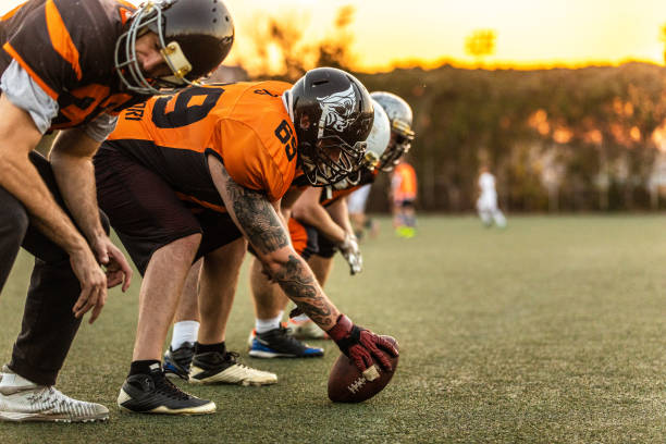 istock Football Team On Court 1085339536
