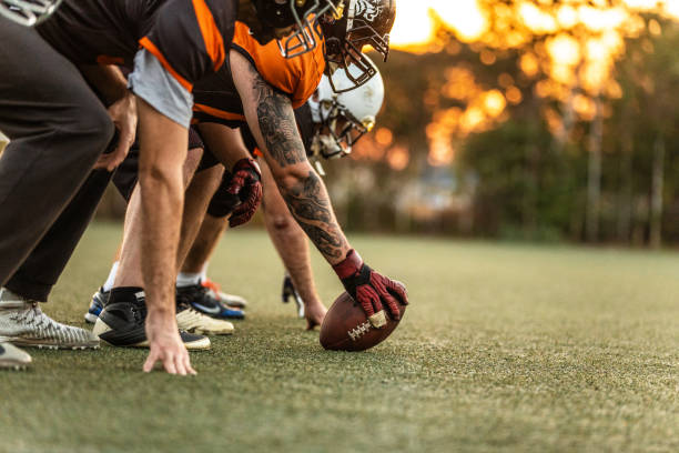 istock Football Team On Court 1085339554