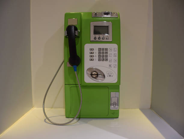 istock Old public phone close up in Thailand 1085344420