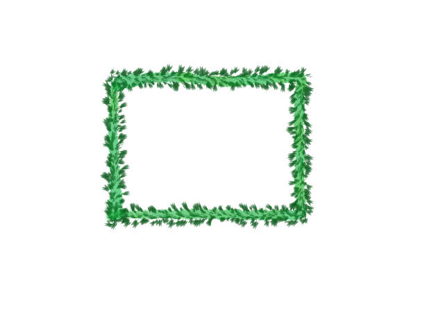 istock abstract ink water color, green leaves frame on white background with copy space for banner or logo 1085344718