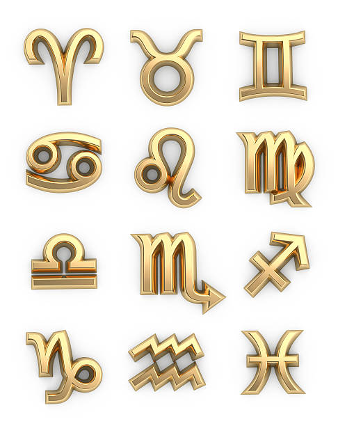 Signs of the zodiac. stock photo