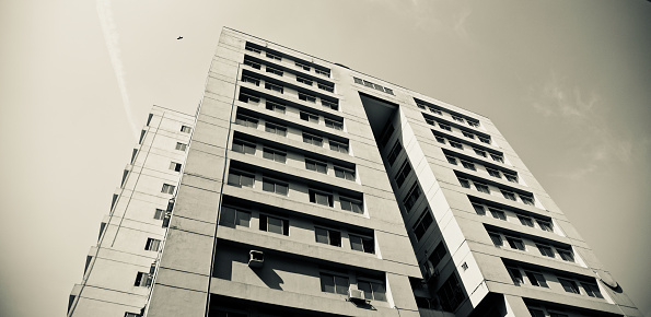 A modern architectural building unique photo