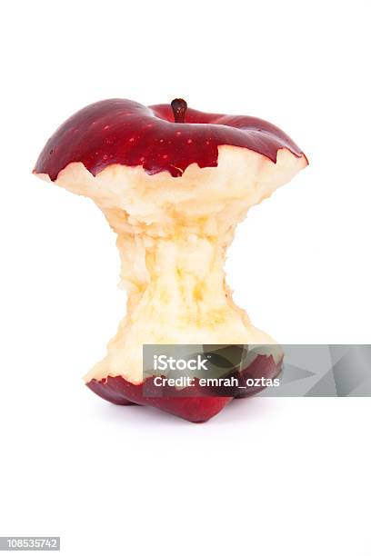 Roter Apfel Stockfoto und mehr Bilder von Apfel - Apfel, Apfelbutzen, Gegessen