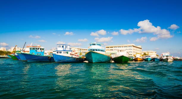 istock Maldives,  tropical sea boat day! 1085357912