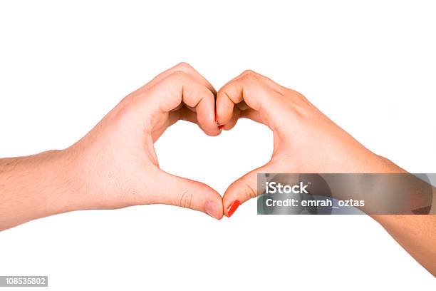 Heart Made By Two Hands In Love Stock Photo - Download Image Now - Heart Shape, Making, Multiracial Group