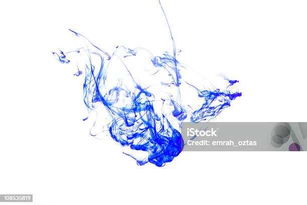 Niebieski Tuszem - zdjęcia stockowe i więcej obrazów Atrament - Atrament, Wiotki, Abstrakcja