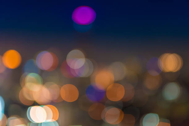 istock Abstract city lights in the night 1085361154
