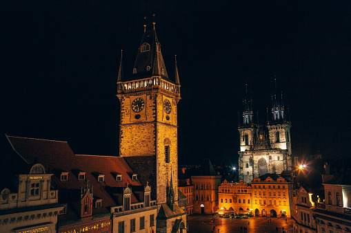 Prague, Czech Republic, Europe, City, Winter