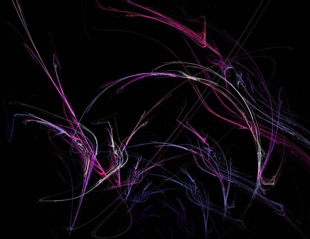istock image of one Digital Fractal on Black Color 1085375238