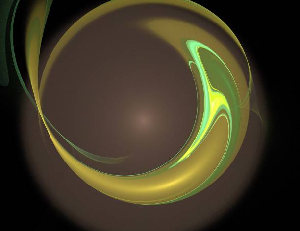 istock image of one Digital Fractal on Black Color 1085375370