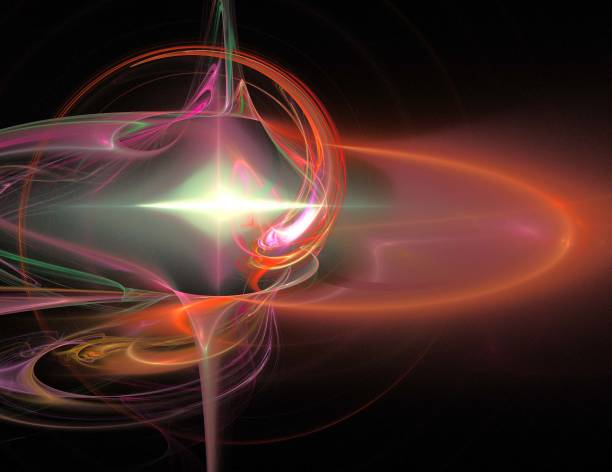 istock image of one Digital Fractal on Black Color 1085376726