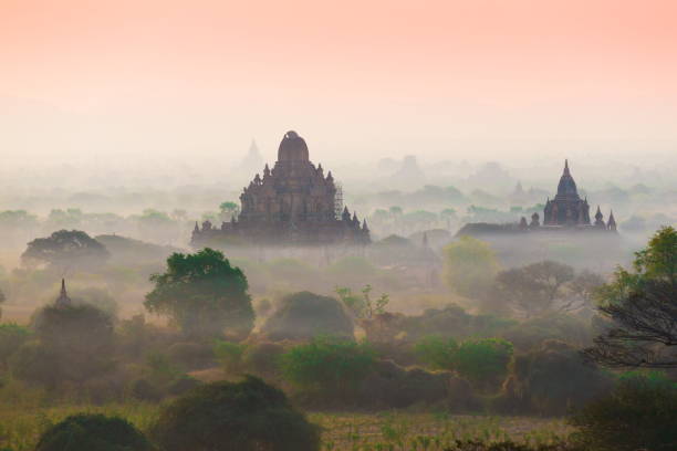 istock Myanmar. Bagan. Landscape pagodas 1085386106