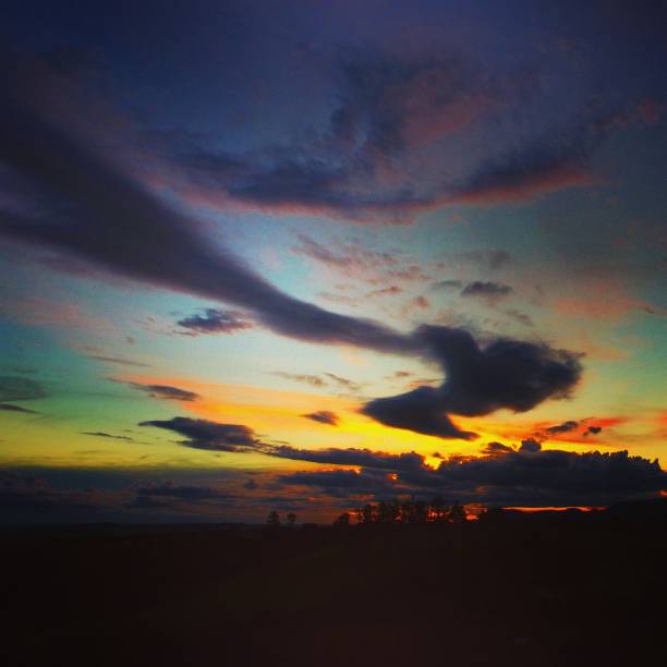 istock Aerial view of sunset 1085397468