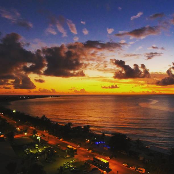 istock Aerial view of sunset 1085397570
