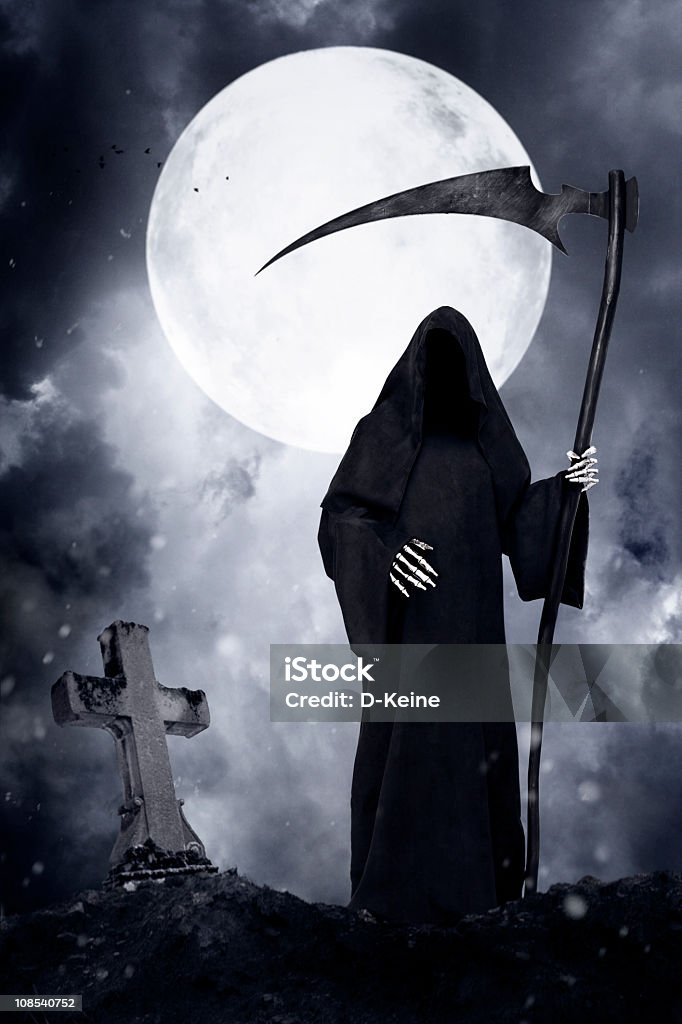 Grim Reaper Grim Reaper. Halloween theme. See more Grim Reapers (XXXL size) in my lightbox   "Spooky  Grim Reaper Stock Photo