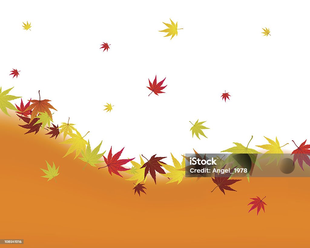 feuilles d’automne - clipart vectoriel de Abstrait libre de droits