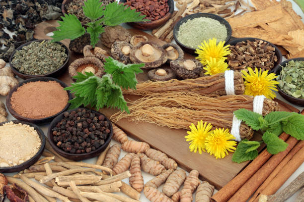Adaptogen Herbs and Spices stock photo