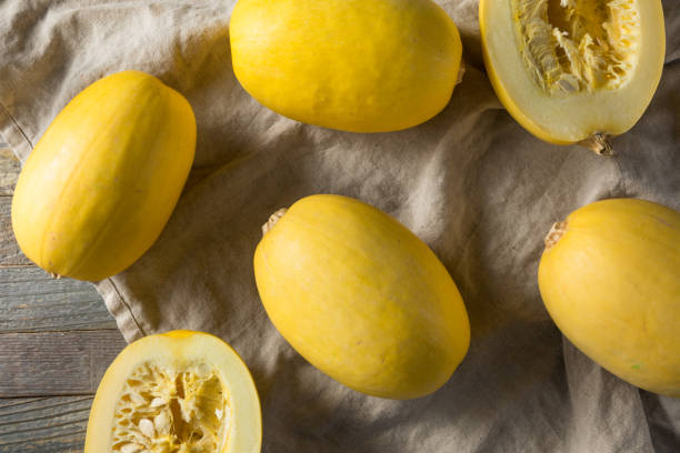 istock Raw Organic Yellow Spaghetti Winter Squash 1085441034