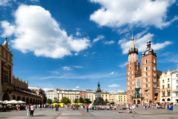 istock Krakow Poland Cloth hall town square 1085441352