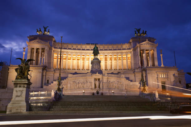 istock Victor Emmanuel II monument in Rome - seen at night 1085442040