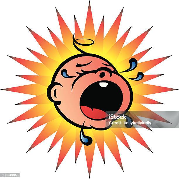 Bawling Baby Stock Illustration - Download Image Now - Anger, Baby - Human Age, Boys