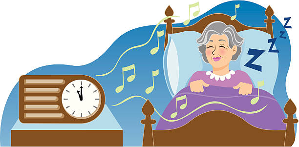 Sleep Music vector art illustration