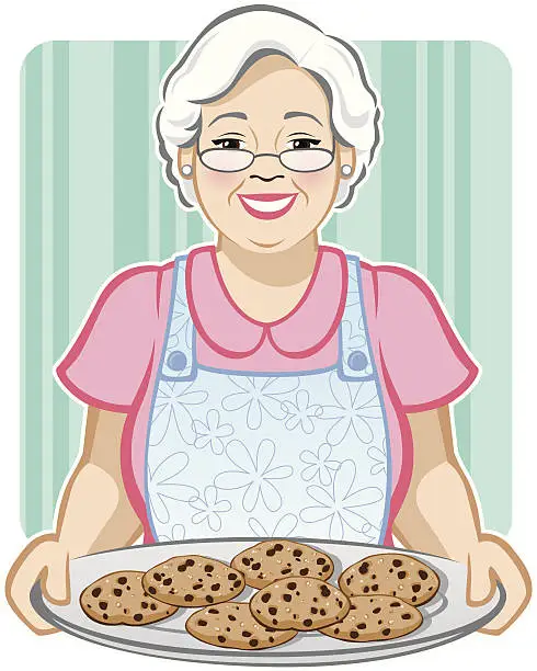 Vector illustration of Grandma's Cookies