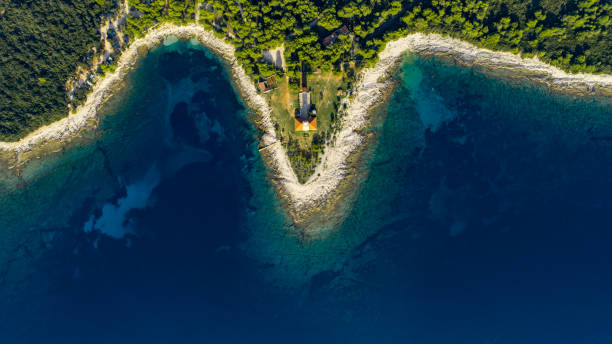 Mediterranean coastline in Adriatic sea