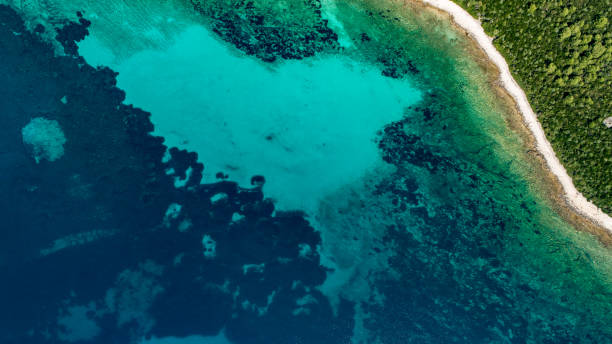 istock Crystal blue water bay in the Adriatic sea 1085457654
