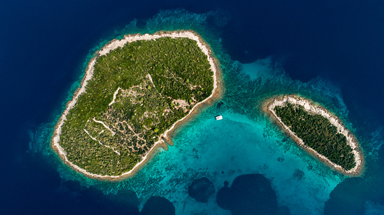Small island in the Adriatic sea
