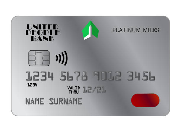 プラチナ マイル非接触型銀行カード - platinum card点のイラスト素材／クリップアート素材／マンガ素材／アイコン素材