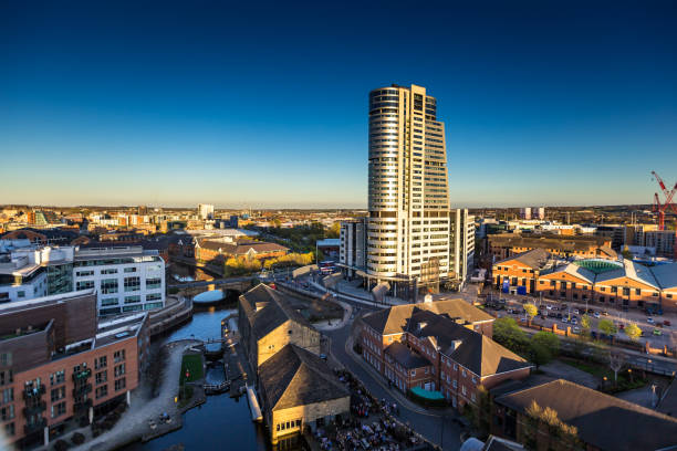 istock Bridgewater Place and the River Aire, Leeds, Leeds - Sunset 1085468744