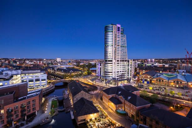 istock Bridgewater Place and the River Aire, Leeds, Leeds - Twilight 1085468784