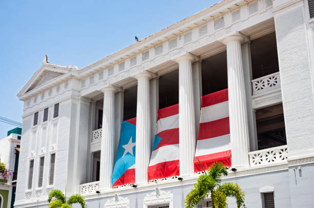 Street view of Colorful buildings, Old San Juan, Puerto Rico