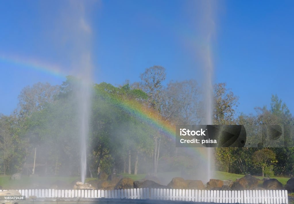 Exploding Geyser Geyser Eruption Exploding Hot Spring Geothermal Water Stock Photo ...