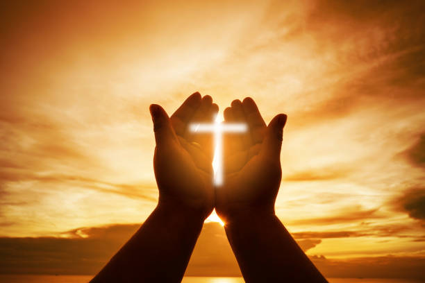 istock Christian Human hands open palm up worship hope. Eucharist Therapy Bless God Helping Repent Catholic Easter Lent Mind Pray. Christian concept background. fighting and victory for god. 1085475342