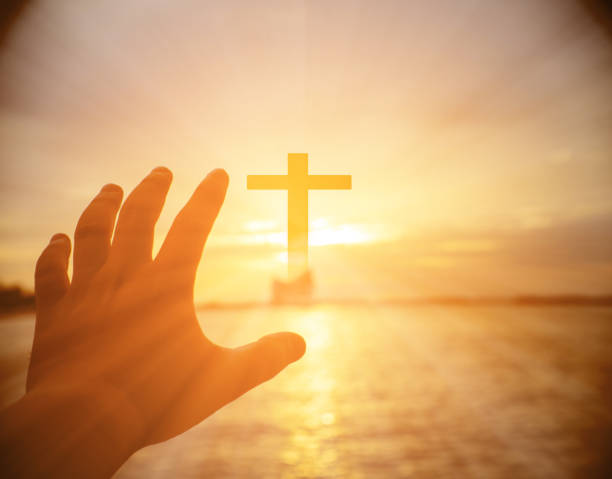 istock Human hands open palm up worship. Eucharist Therapy Bless God Helping Repent Catholic Easter Lent Mind Pray. Christian Religion concept background. fighting and victory for god 1085476706