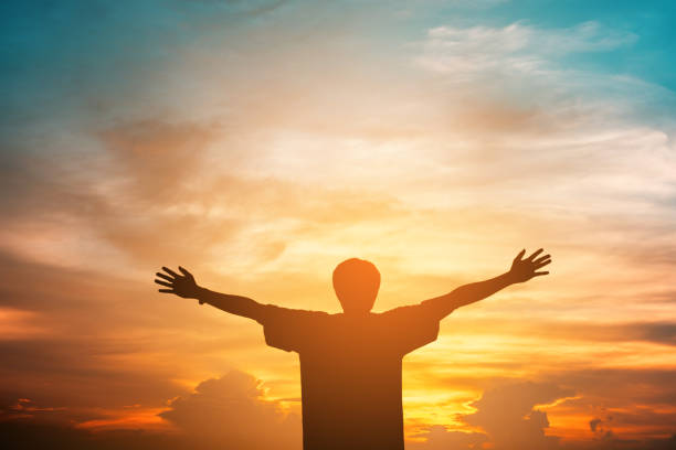 istock Human hands open palm up worship. Eucharist Therapy Bless God Helping Repent Catholic Easter Lent Mind Pray. Christian Religion concept background. fighting and victory for god 1085476740