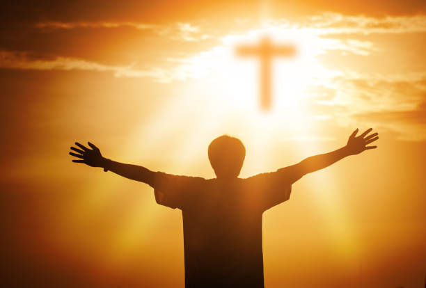 istock Human hands open palm up worship. Eucharist Therapy Bless God Helping Repent Catholic Easter Lent Mind Pray. Christian Religion concept background. fighting and victory for god 1085476818