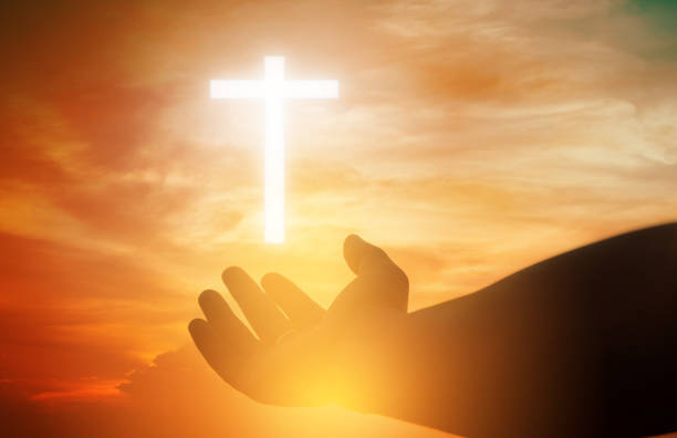 istock Human hands open palm up worship. Eucharist Therapy Bless God Helping Repent Catholic Easter Lent Mind Pray. Christian Religion concept background. fighting and victory for god 1085477052