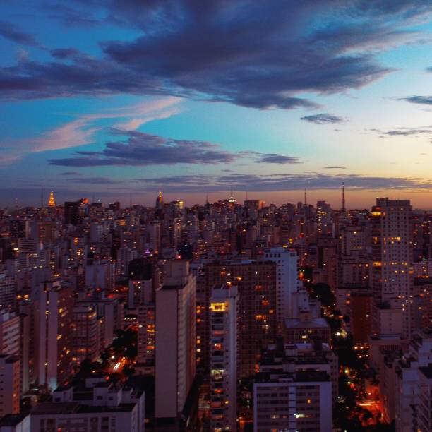 istock Aerial view of sunset 1085477126